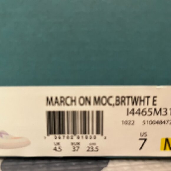 NWOTs Bzees® March On Moc slip-ons with Rainbow Zigzag Design - Picture 10 of 10